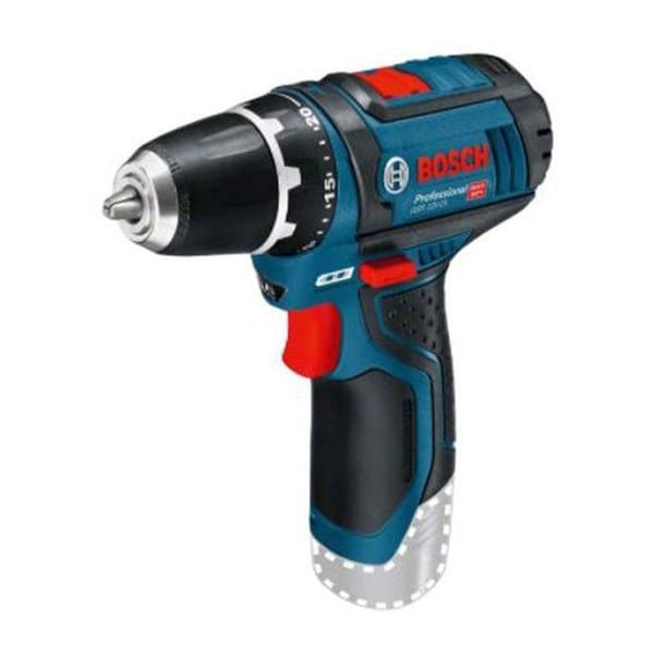 Bosch Professional GSR 12V-15 borrskruvmejsel + 2 2,0Ah batterier + GAL 12V-20 laddare - 060186810F