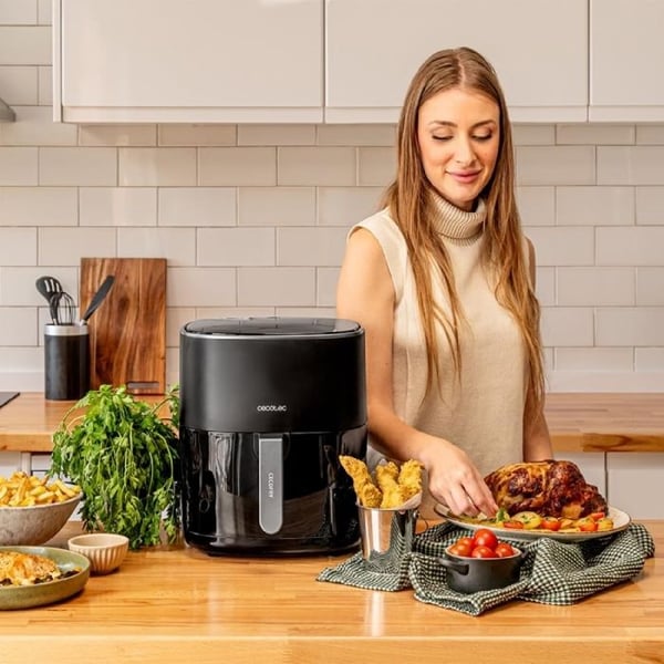 Cecotec Fritös utan Olja på 6,5 L Cecofry Fantastik 6500. Air Fryer med 1700W, PerfectCook-teknologi