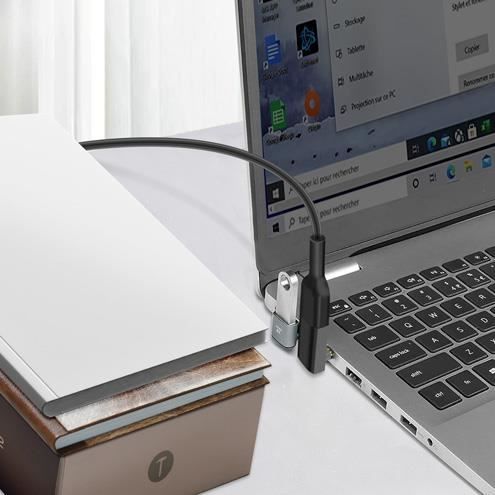 USB C-adapter - AVIZAR - Hane till hona vinklad - 240W Snabbladdning - 40 Gbps Överföring - 8K Video/Ljud