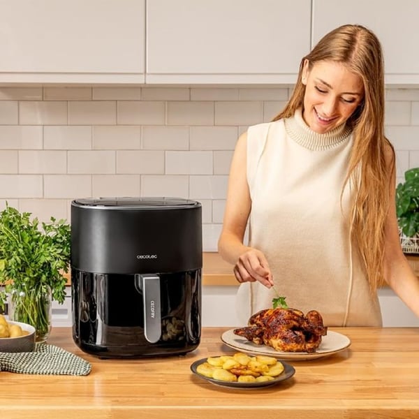 Cecotec Fritös utan Olja på 6,5 L Cecofry Fantastik 6500. Air Fryer med 1700W, PerfectCook-teknologi