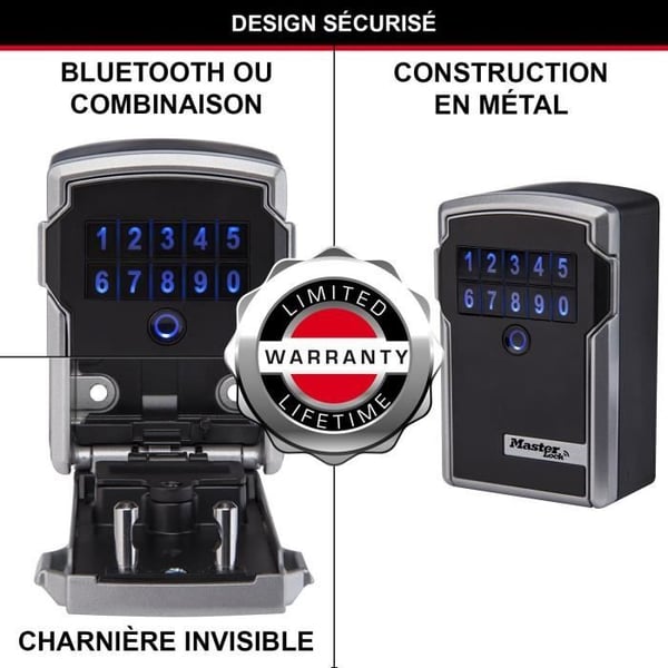 Masterlock säkerhetsskåp Nyckelbox 5441EURD - L format