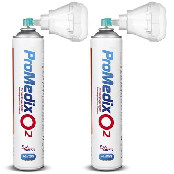 Bärbar syrgasinhalator Promedix PR-994 12L — 99,4% (2-pack)