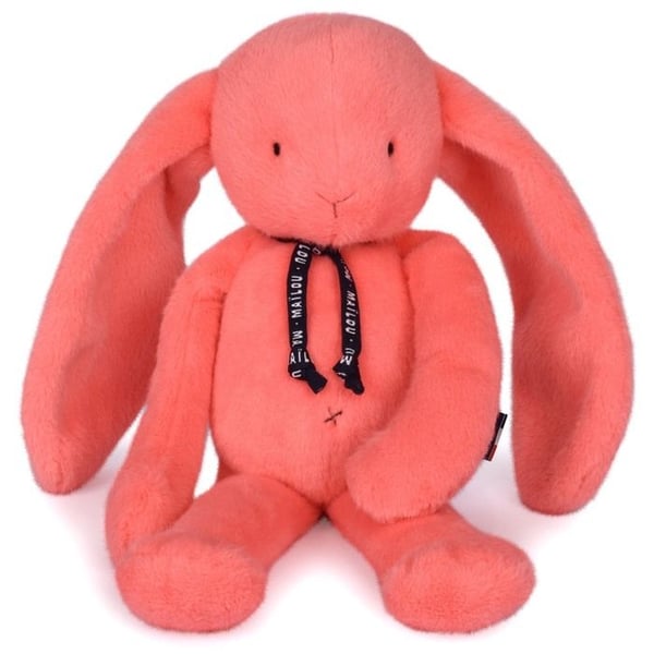 Maïlou Tradition - Mjukisdjur Kanin Méloé korallsyrlig 37 cm - DOUDOU ET COMPAGNIE