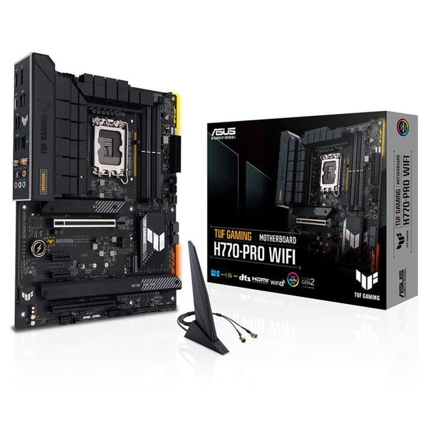 Moderkort - ASUS - TUF Gaming H770-Pro Wifi - Socket LGA1200 - DDR4 SDRAM - ATX