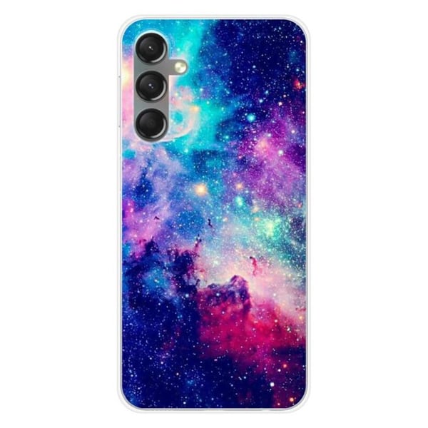Siliconfodral - Kompatibel med Samsung Galaxy A24 4G - design galax blå