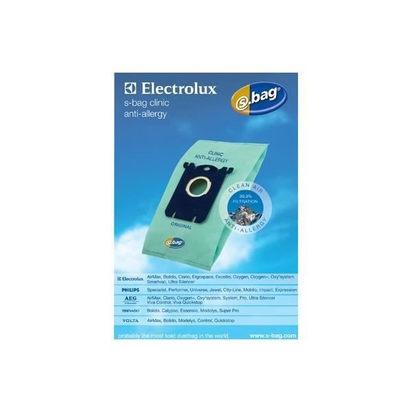 PÅSAR (4X) E206B S-BAG HEPA ANTI-ALLERGISK FÖR ELECTROLUX DAMSSUGAR - BVMPIECES