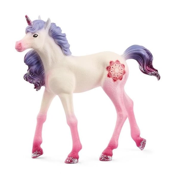Figurin - SCHLEICH - Unicorn Mandala, föl - Mandala tatuering - Bayala® sortiment