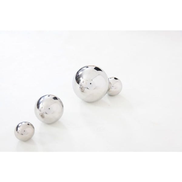 Set med 4 reflekterande och sensoriska bollar Silver - TICKIT