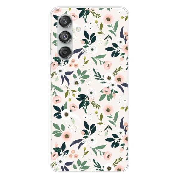 Silicone-skal med tryck kompatibel med Samsung Galaxy M55 5G Blommor