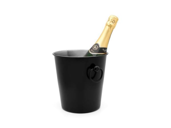 Champagnehink - Leopold Wien - LV213008 - Matt Svart - Rostfritt Stål 304 - 19,7 cm