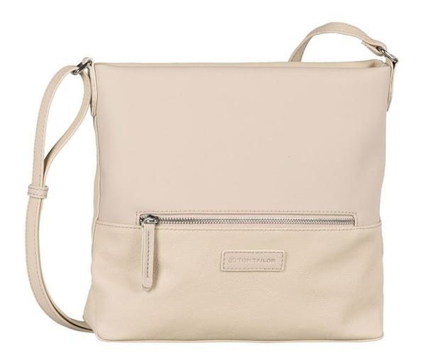 Axelväska - TOM TAILOR - Gia Cross Bag M - Beige - 100 % polyuretan - 27x26x8 cm
