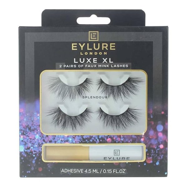 Eylure London - Falska Fransar med Lyx Lim XL - 2 st -