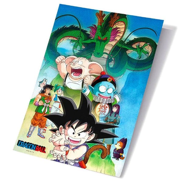 Affisch - SD TOYS - Shenron och Hjältar - Väggdekor - Inomhus - Rektangulär