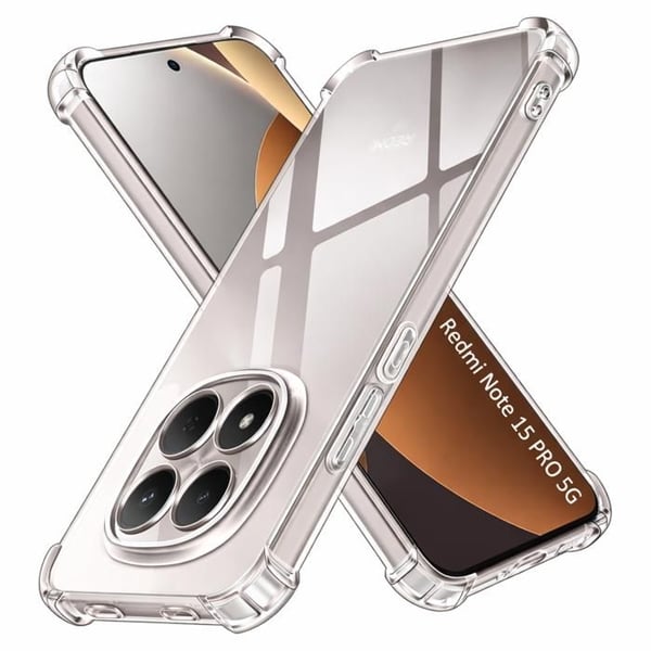 Skyddsfodral för Xiaomi Redmi Note 15 PRO 5G - Stötsäker Transparent TPU Mjuk Phonillico®