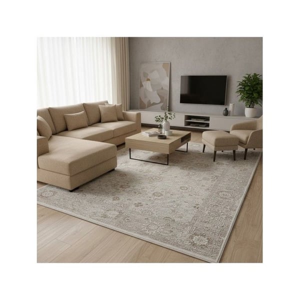 Matta - MELIS HOME - Vintage oriental - Beige - 120x160 cm - Klassisk mönster