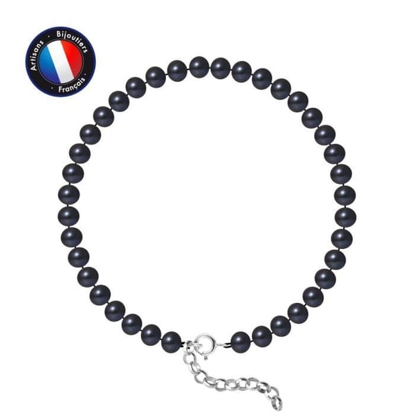 Armband - PERLINEA - Äkta sötvattensodlad pärla 5-6 mm - 925 Silver - Längd 18 cm Armband - PERLINEA - Äkta sötvattensodlad pärla 5-6 mm - 925 Silver - Längd 18 cm