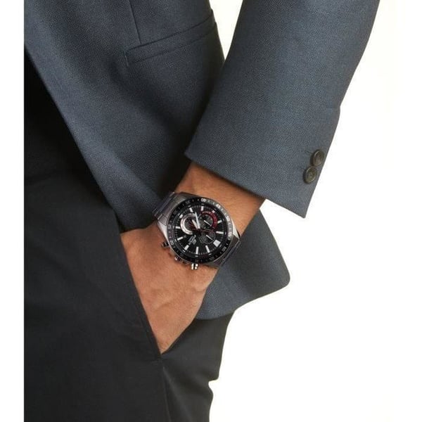 CASIO - Klocka i rostfritt stål - EDIFICE - Grå