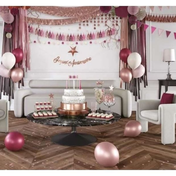Cellular bollar - LILLA CLOWN - re22632 - Set om 6 - Papper - Rosa - Inomhus