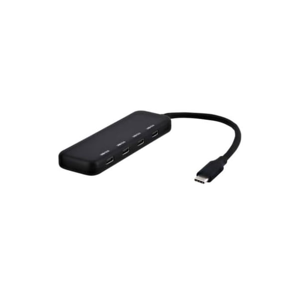 USB-C 3.0-hubb - T'nB - 4 portar - Svart - Mångsidig anslutning - Estetisk prestanda