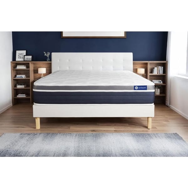 Sängset Madrass Sängbotten 160x200 cm - Vit Sängbotten (i kit) - Actiflex Komfort
