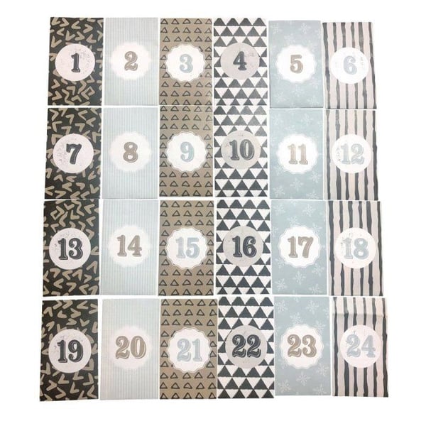 MégaCréa DIY - Papperspåse för julklappar 24 stycken