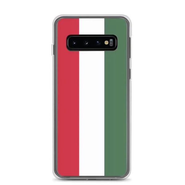 Mobilskal – Ungerns flagga – Kompatibel med Samsung Galaxy S10 – Mjuk fodral – Slitstark och stötsäker – Pixelforma
