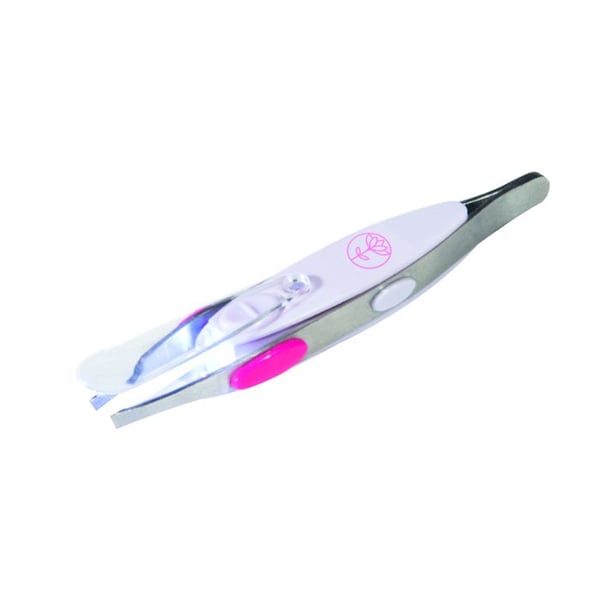 Pincett - COSMETIC CLUB - Skönhet - LED - Förstoring x2.5 - Rosa