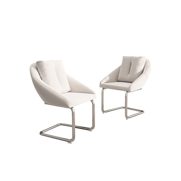 Ruokasali tuoli - MUVOE - Sametti - Beige - Ergonominen - 2 pakkausta