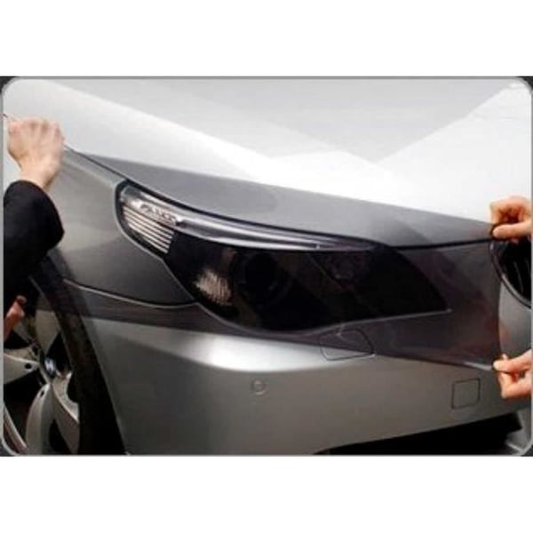 Film självhäftande - Light Wrap Car - 50 x 75 cm - Rökt - För bilens strålkastare - Gulningsresistent