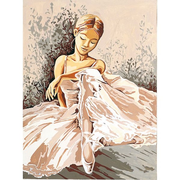 Antik duk Dansös 40x50cm
