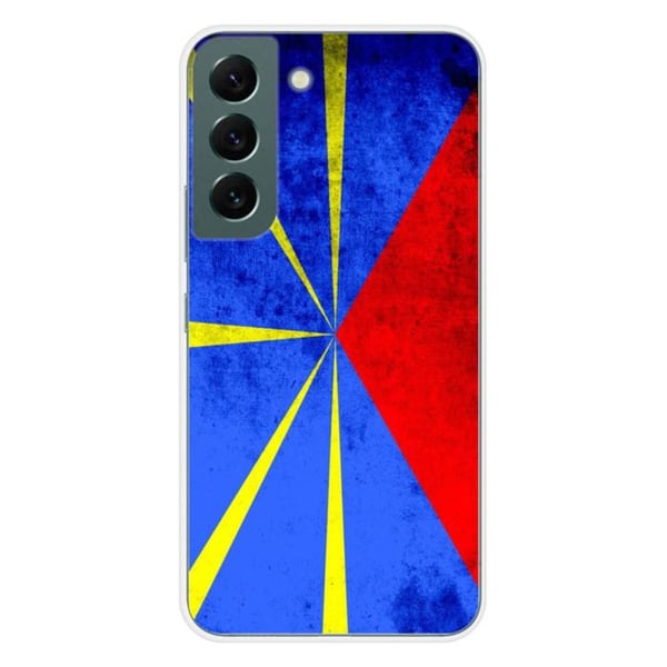 Silikonskal - Kompatibel med Samsung Galaxy S22 - design med flagga från Réunion