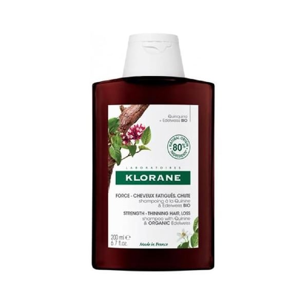 Cheveux-Klorane förstärkande schampo med kinin och ekologisk edelweiss för trött håravfall 200 ml