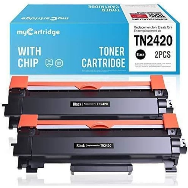 2 Kompatibla Tonerkassetter Brother TN-2420 TN2420 - myCartridge - Svart - 3000 sidor - Pack om 2