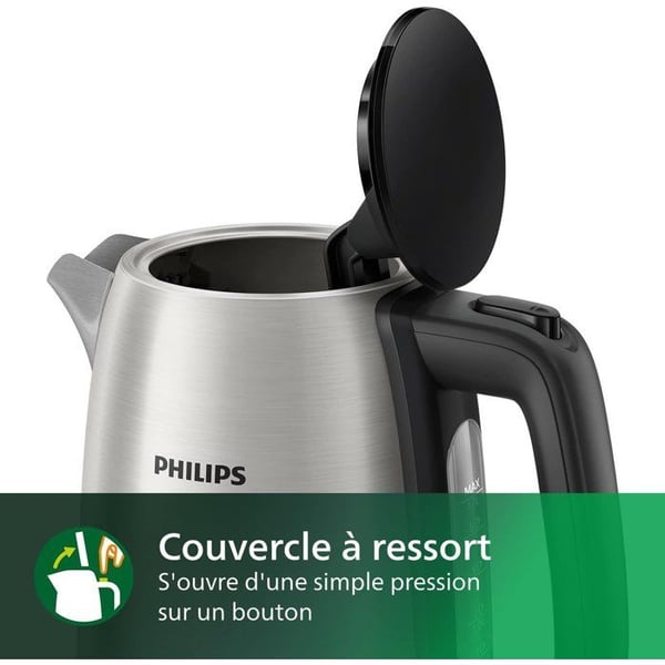 Vattenkokare - PHILIPS - HD9350/90 - Metallkollektion - 1.7L - 2200W - Rostfritt stål