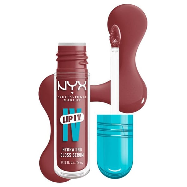 NYX Professional Makeup, Lip IV, Gloss, upp till 12 timmars återfuktning, högpigmenterad, blanka finish, Hydra-Honey