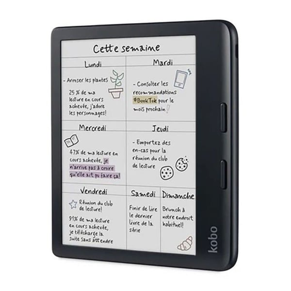 Kobo Libra Färg Svart E-läsare Färgskärm MOBILITET KOBO MULTIMEDIA TABLETT