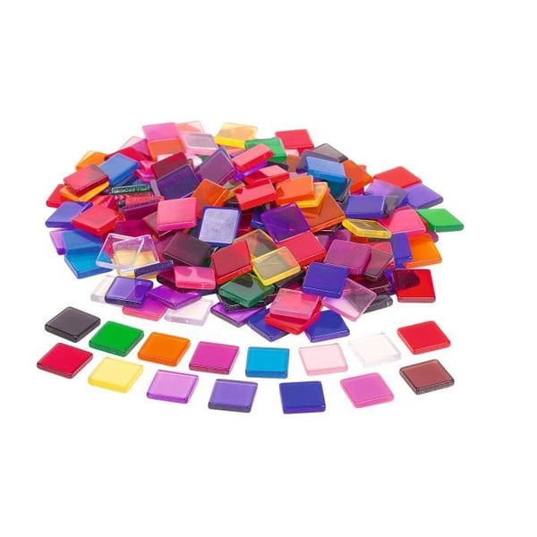 Mosaikplatta - RAYHER - Akrylmosaik - 205 bitar - 1x1cm - Flerfärgad