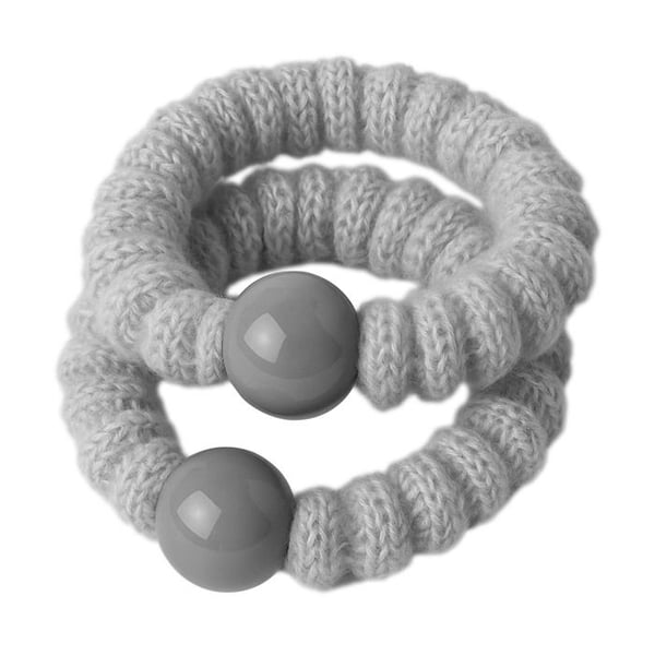Chouchous - AVIZAR - Duo i Mjukt Material - Grå - Minimalistisk Pärla - Komfort och Elegans