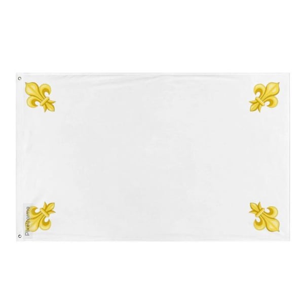 Vit flagga från Kungariket Frankrike – 90 x 150 cm – Polyester – Metallöljett – Hållbar