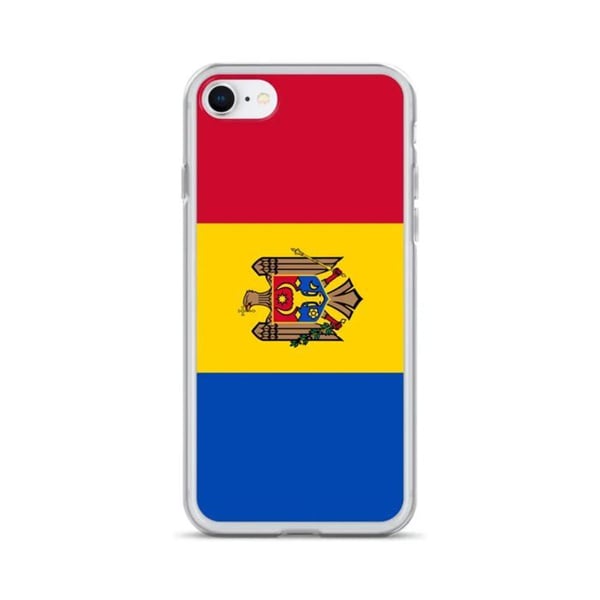 Telefonfodral - PIXELFORMA - Moldaviens flagga - Kompatibel med iPhone 6 Plus - Mjuk - Stötabsorberande