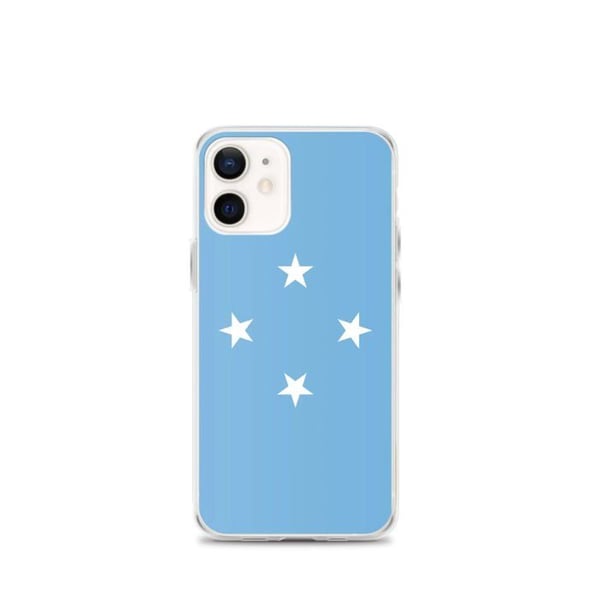 Mobilskal - PIXELFORMA - Mikronesienflagga - Kompatibel med iPhone 12 mini - Mjuk - Stötresistent