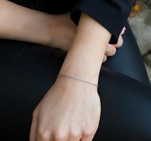 Armband - Hádek AGB430 - Äkta silver - Längd 21 cm - Elegant smycke för kvinnor