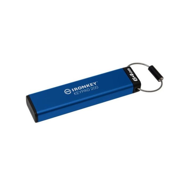 USB-nyckel - KINGSTON - IronKey-tangentbord 200 - 64 GB - Krypterat - USB 3.2 Gen 1