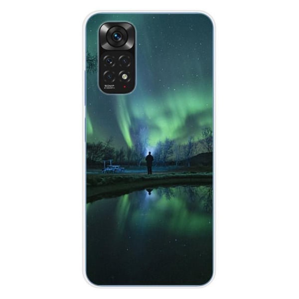 Siliconcase - Kompatibel med Xiaomi Redmi Note 11 4G - design av norrsken