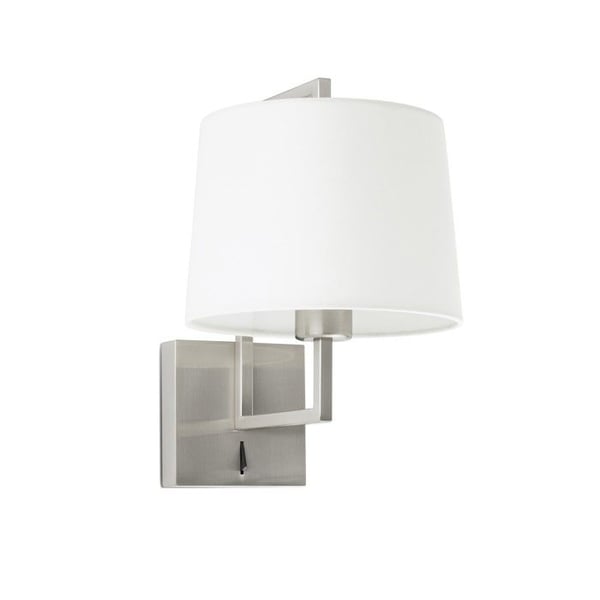 Vägglampa - FARO - RAM - Nickel lampskärm - E27 bas - Modern design