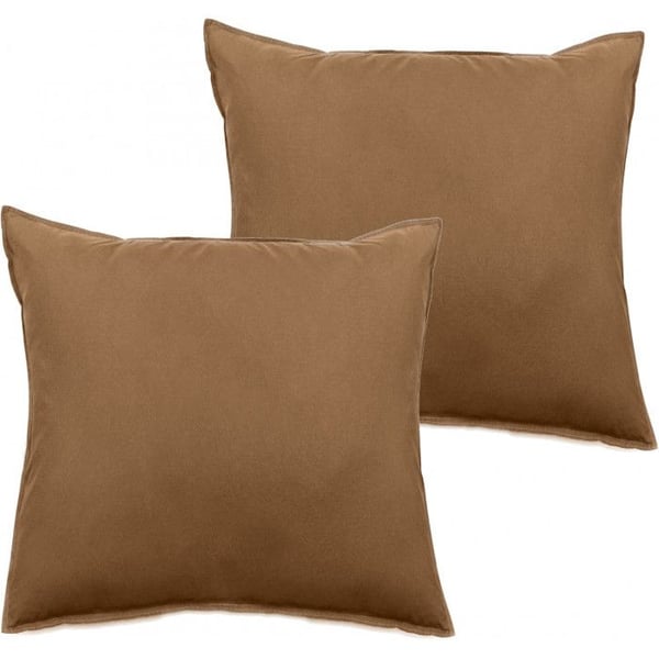 Set med 2 örngott Palace i ren tvättad bomull 63 trådar/cm² Vent du sud - Palace Cognac - Set med 2 örngott 65 x 65 cm