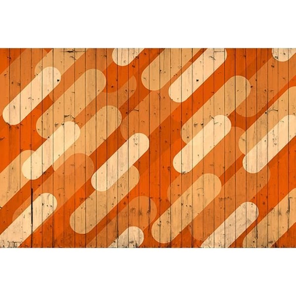 Grafiskt tapet M1-No.60257 Digitaltryck Orange Beige