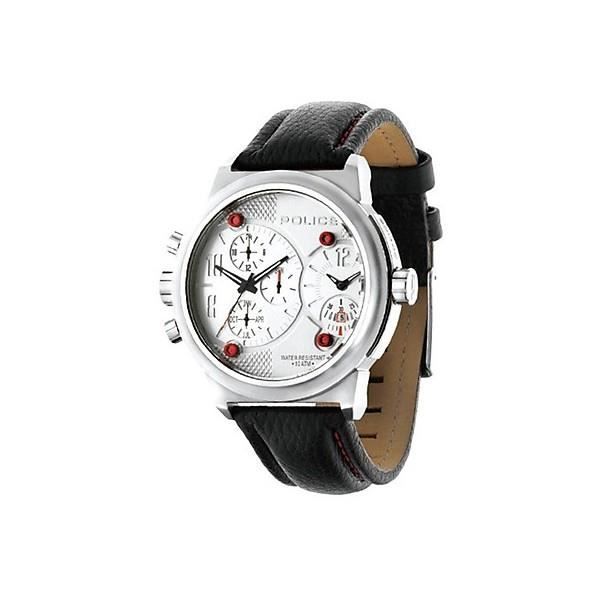 Armbandsur - VIPER - Dual Time - Rostfritt stål - Läder - 10 ATM vattentäthet