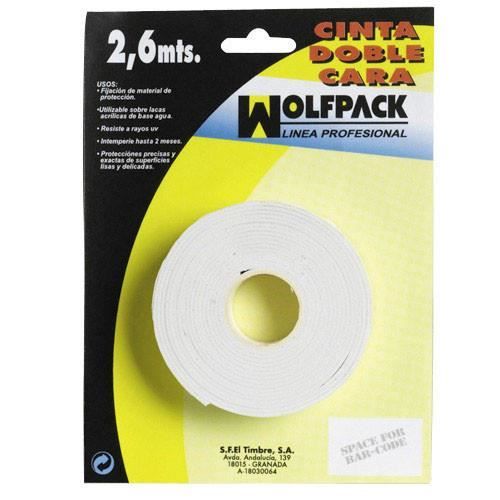 Wolfpack Dubbelhäftande tejp 2,6m x 18mm