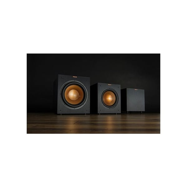 Klipsch Reference Series R-8SW svart subwoofer - 8" formsprutad grafit - integrerad förstärkare